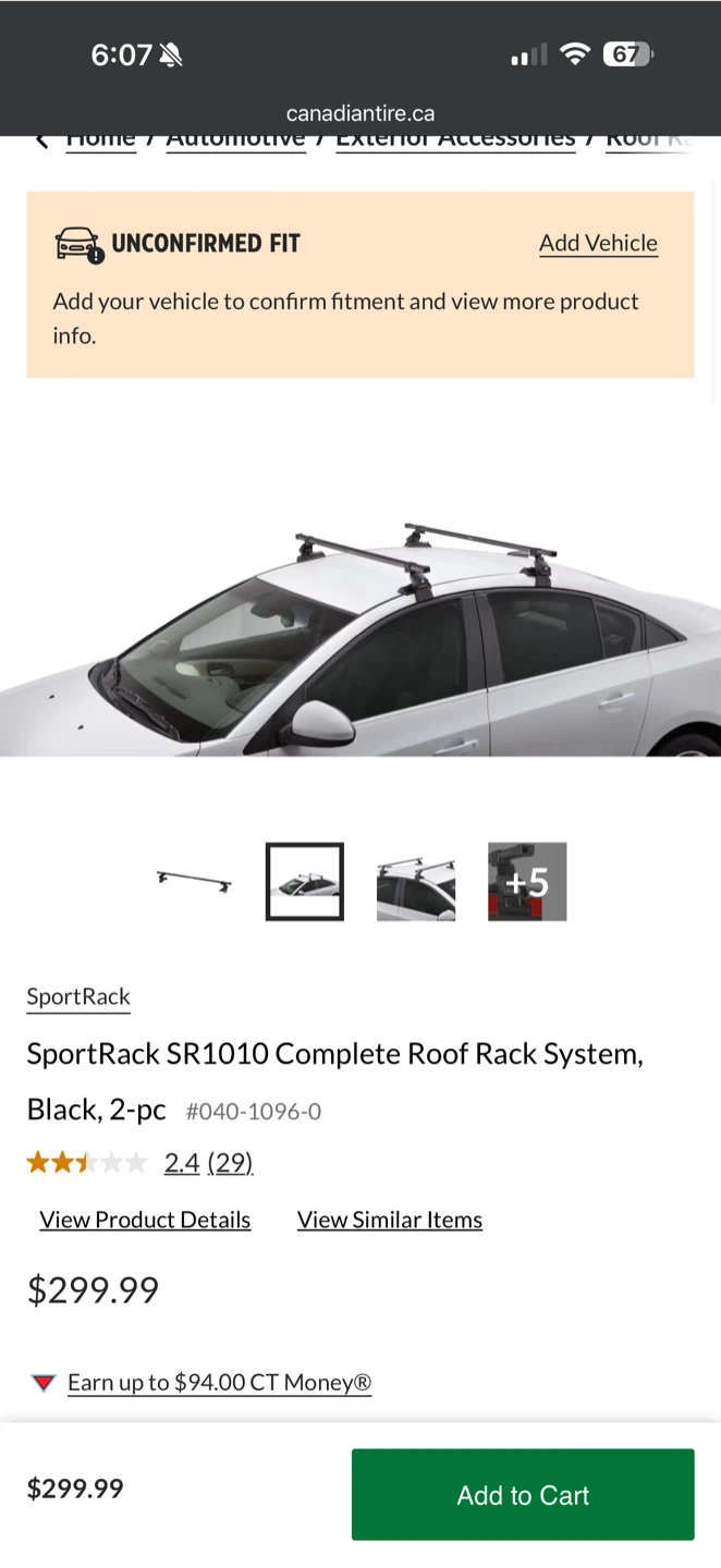 SportRack Complete Roof Rack System new - photo 2
