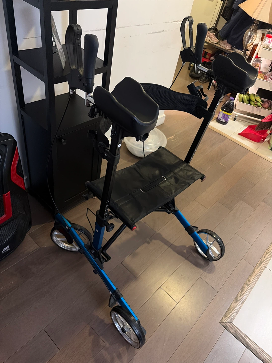 Upright Rolling Walker with Seat