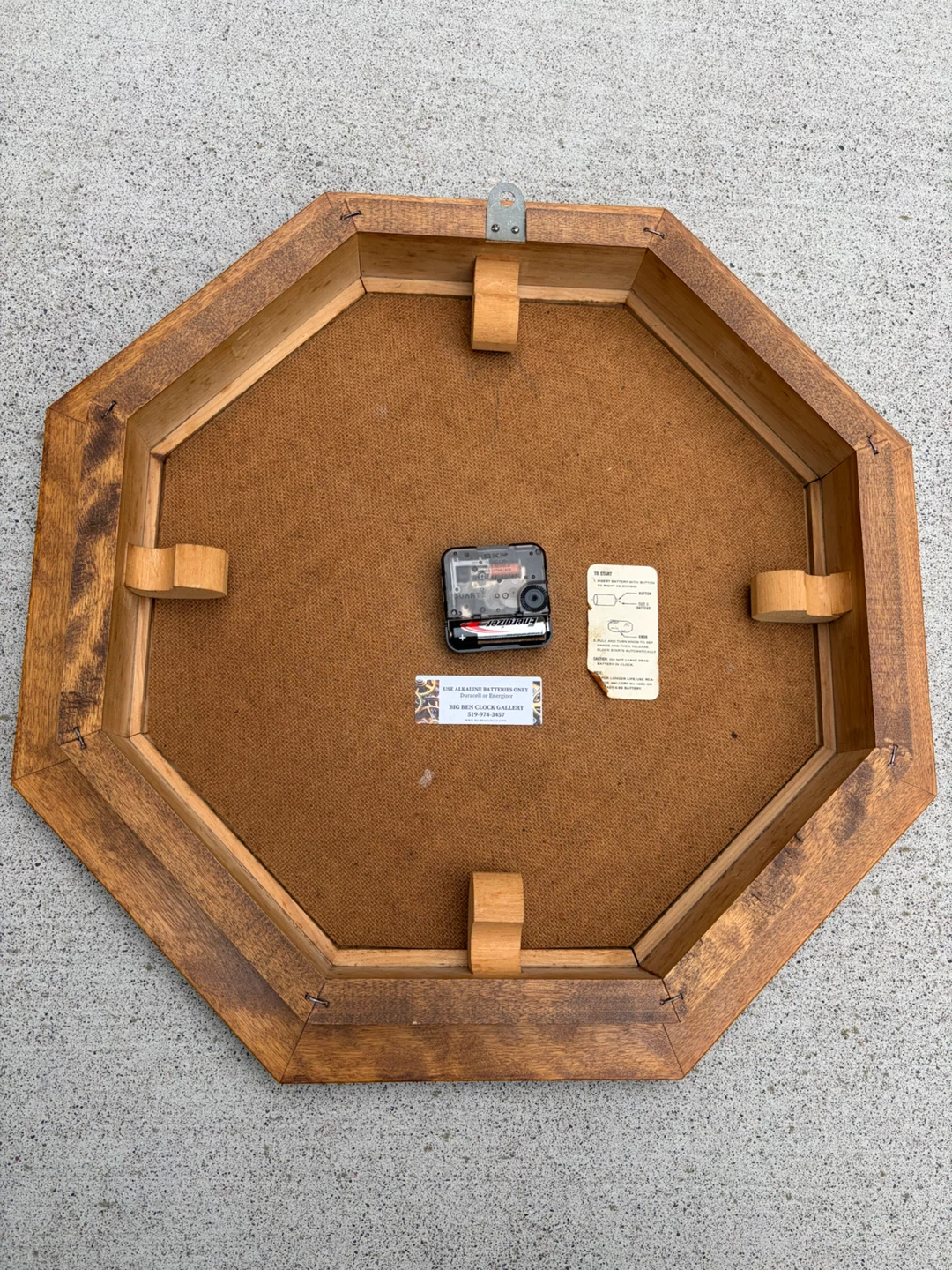 Chaudiere Octagonal Wood Wall Clock - photo 2