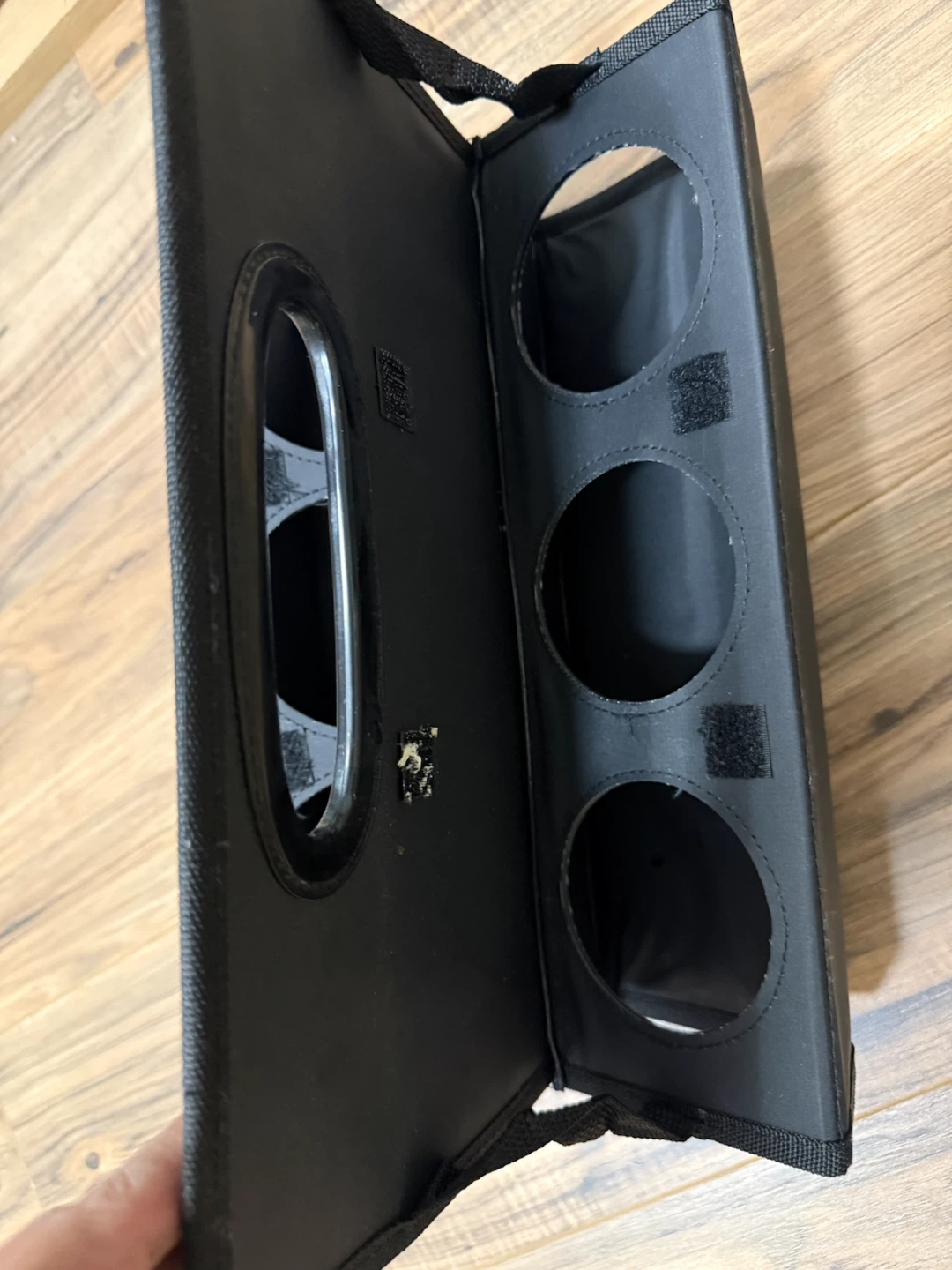 Black Portable Triple Cup Holder Carrier - photo 2