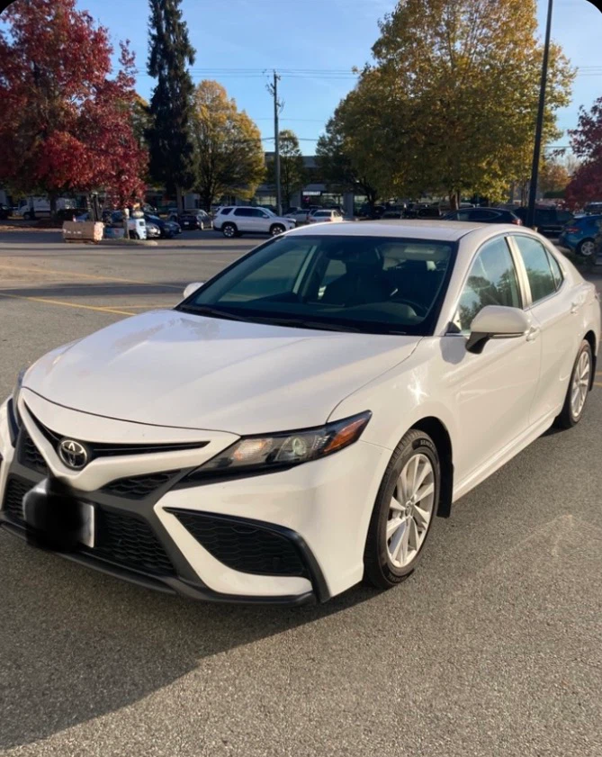 Toyota Camry White Sedan