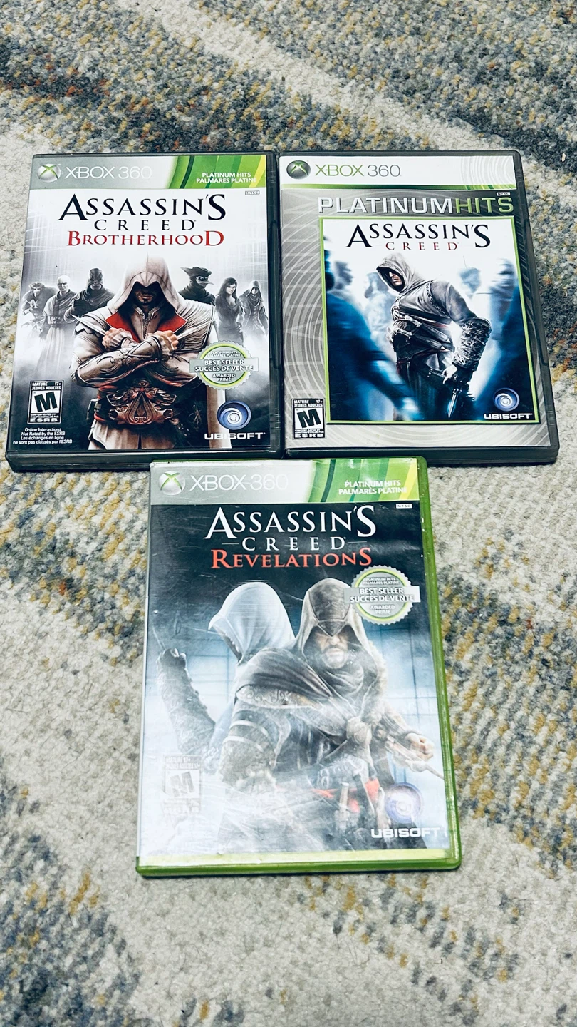 3 Assassin’s Creed games for Xbox 360