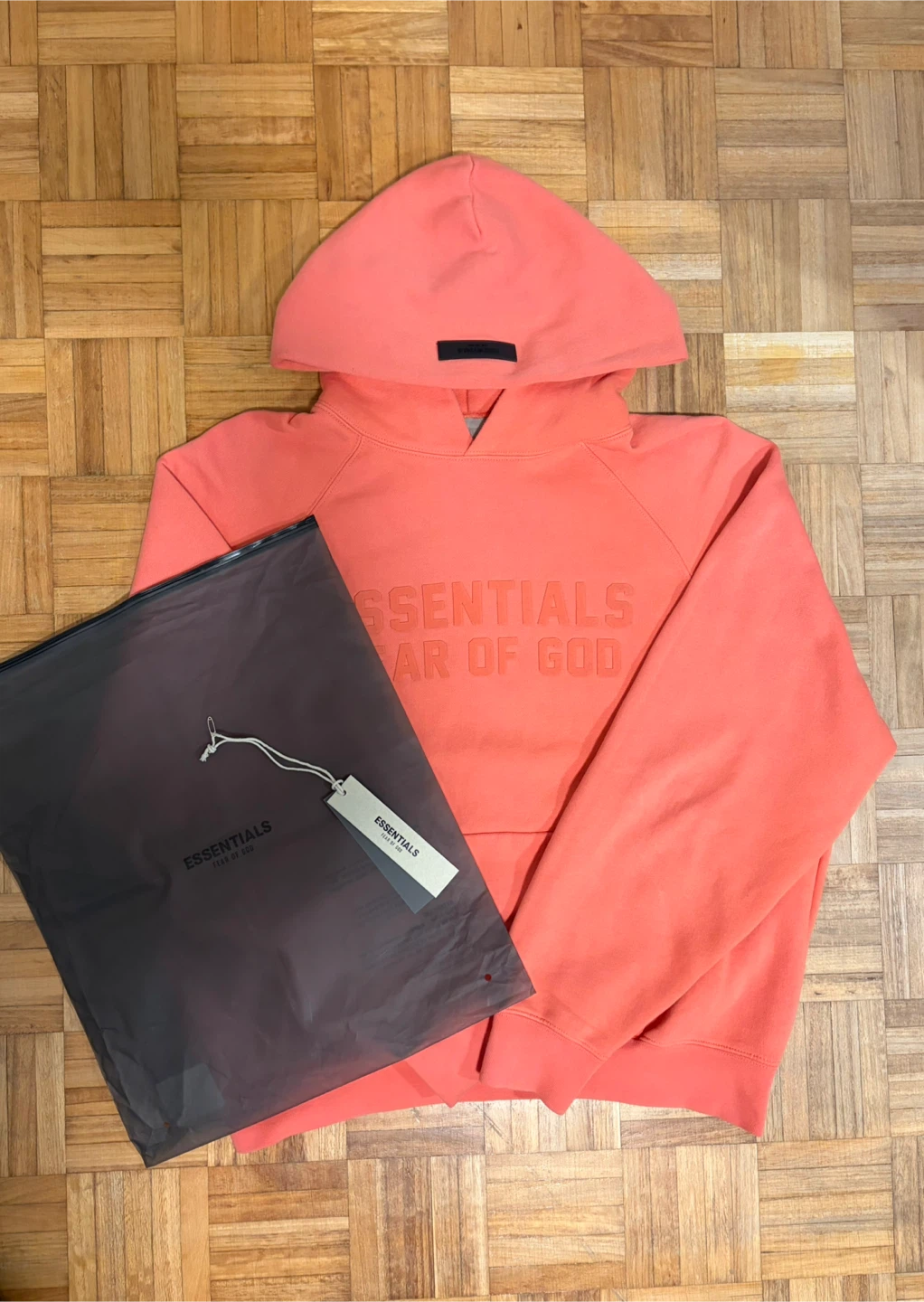 Essentials Coral Hoodie S