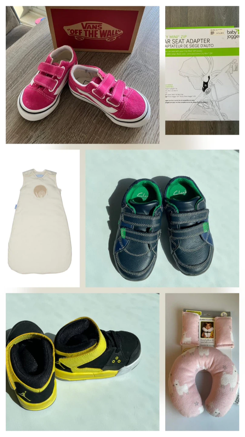 Baby Items Bundle - Shoes, Sleep Sack, and Travel Set