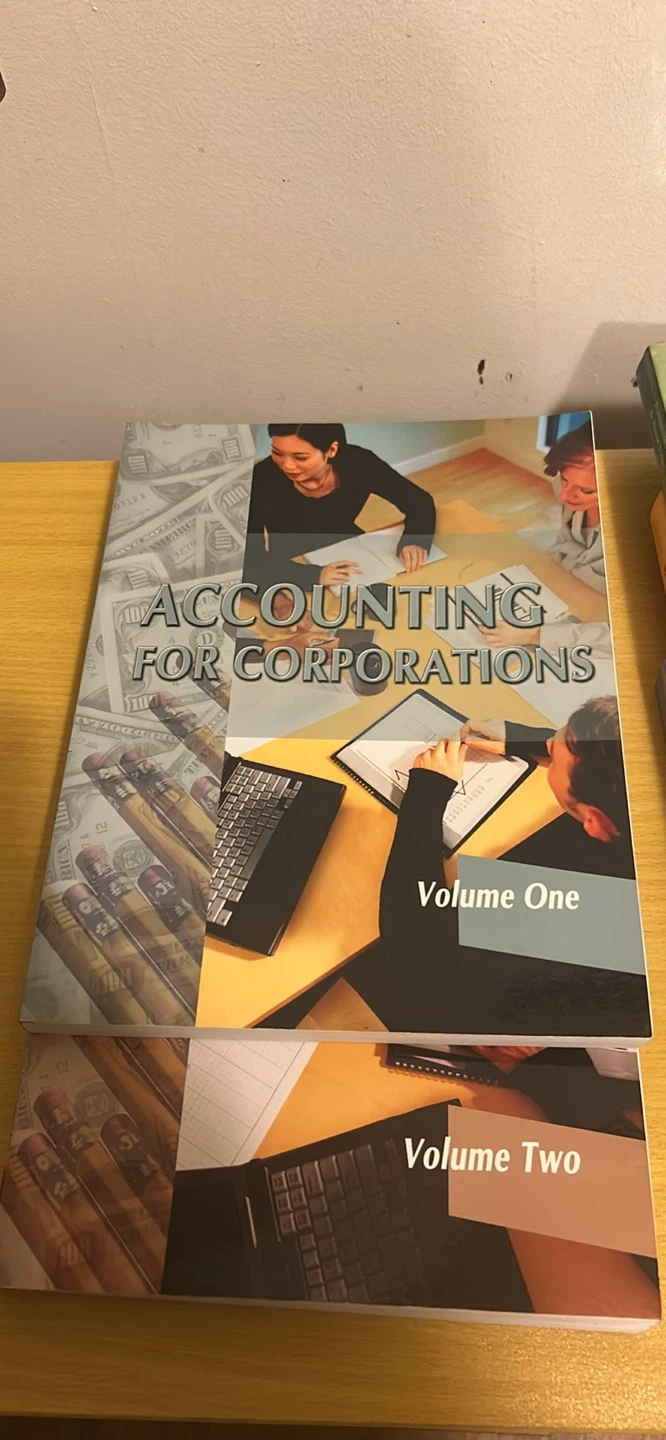 Accounting for Corporations Volume One and Two