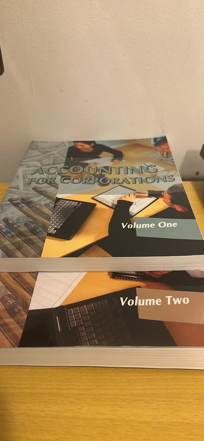 Accounting for Corporations Volume One and Two - photo 2