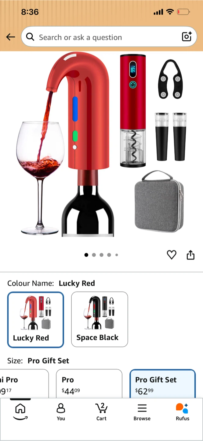 Higfra Electric Wine Aerator Gift Set - photo 3