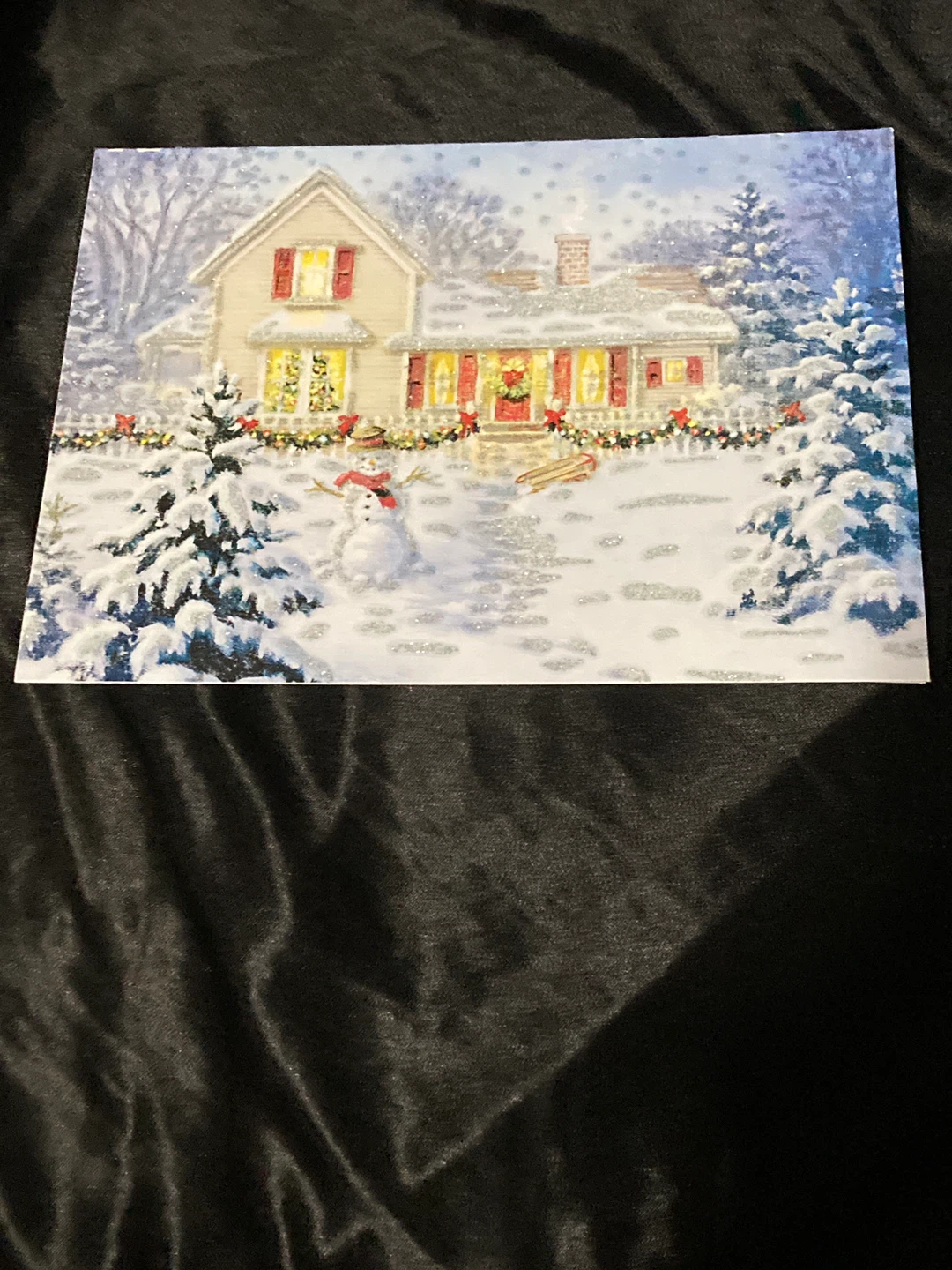 Winter House Holiday Greeting Card