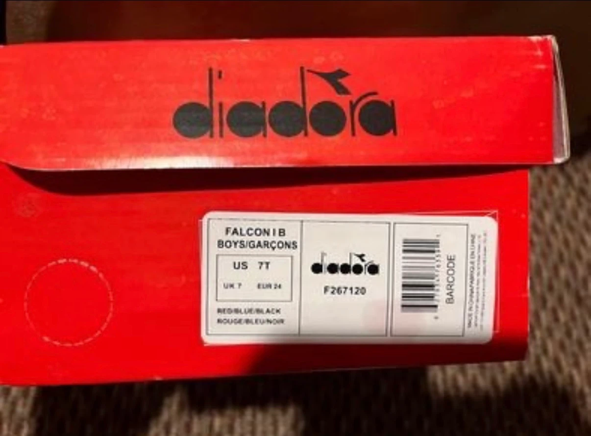 Diadora Falcon IB Boys Shoes ~ Size 7T - photo 5
