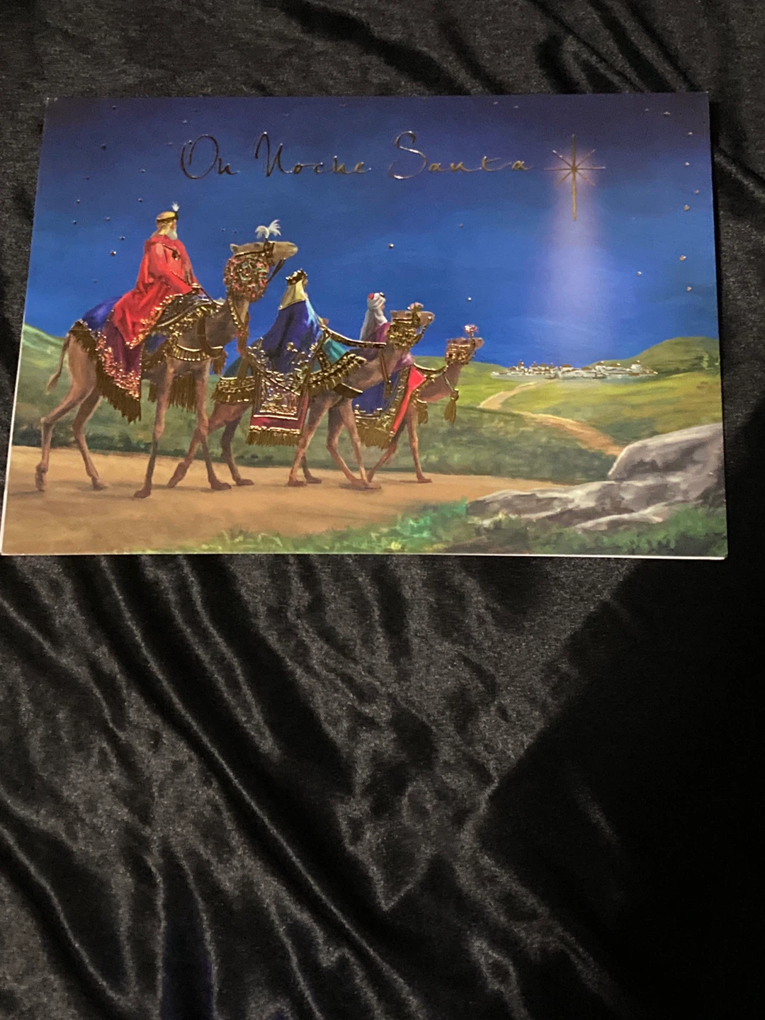 En Noche Santa Christmas Greeting Card
