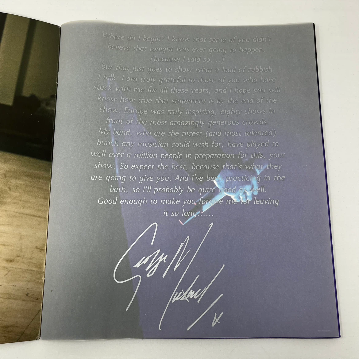 George Michael 25 Live Tour Program - photo 3