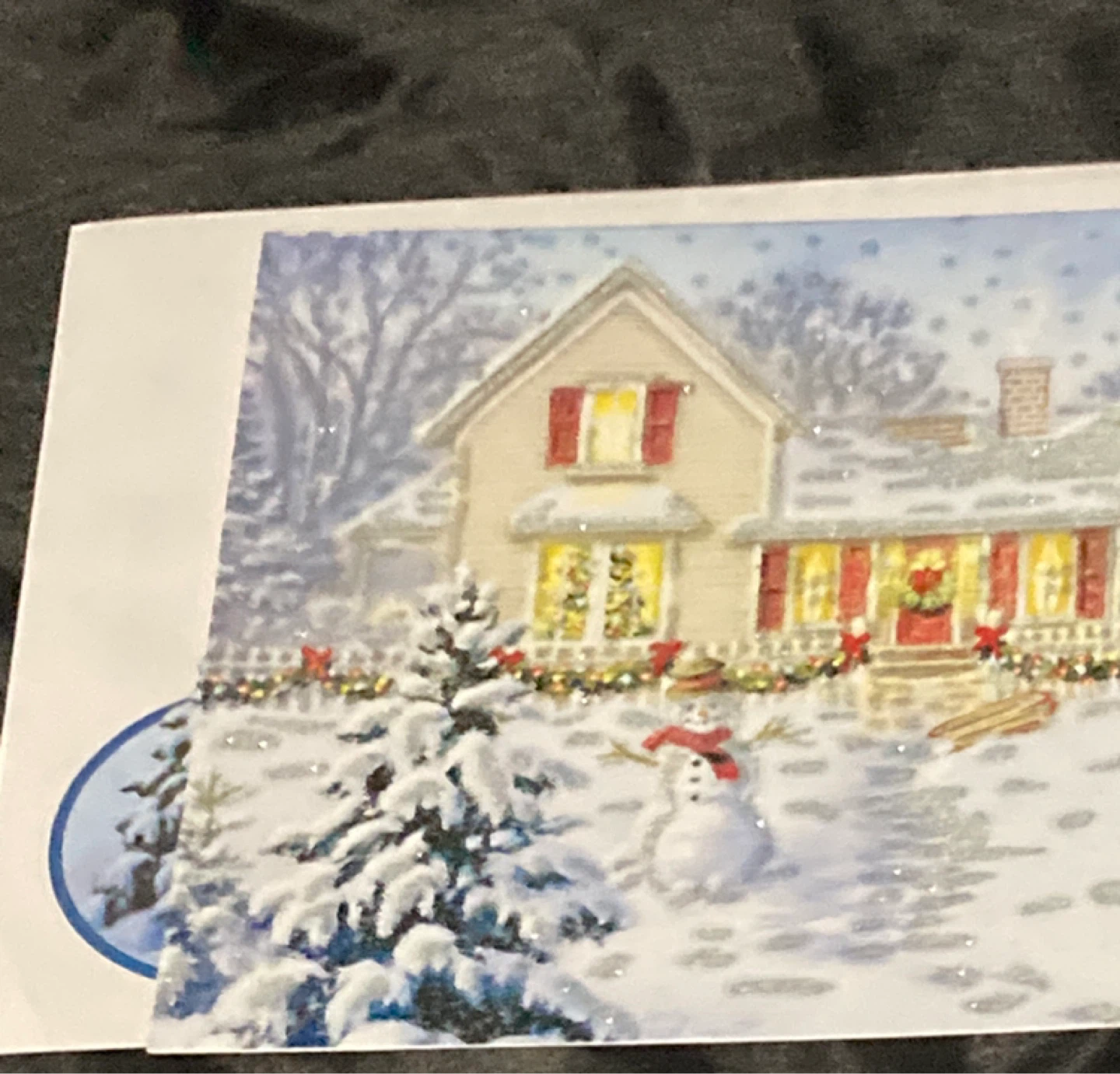 Winter Scene Christmas Greeting Card