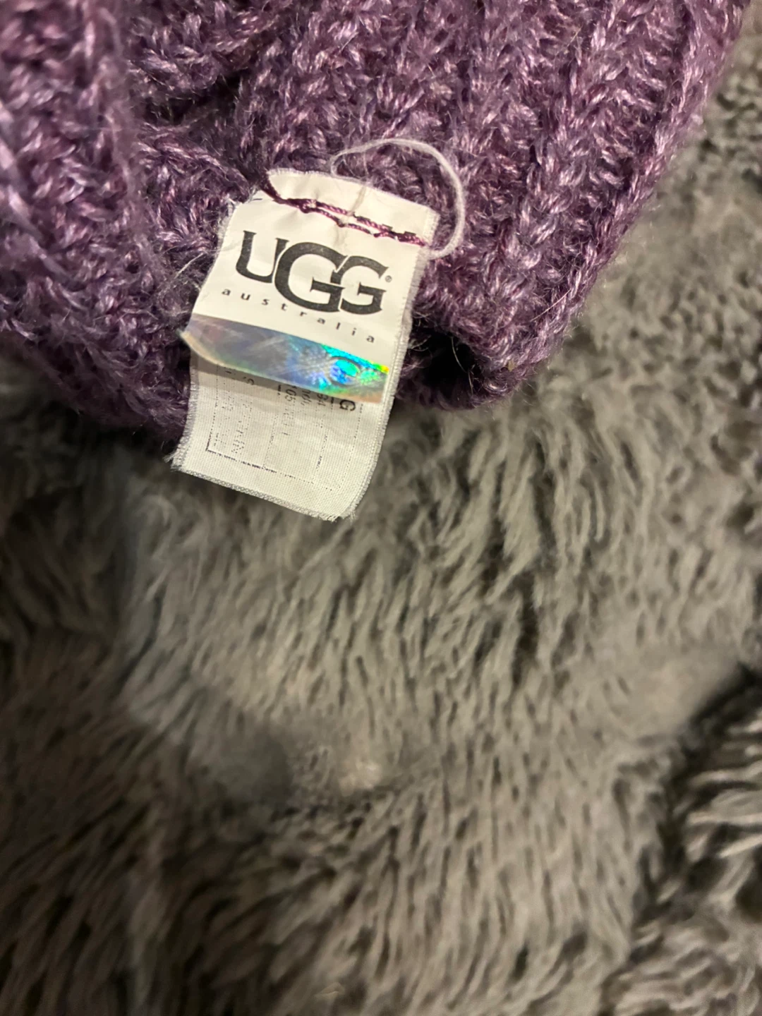 UGG Australia Knit Button Boots Purple - photo 2