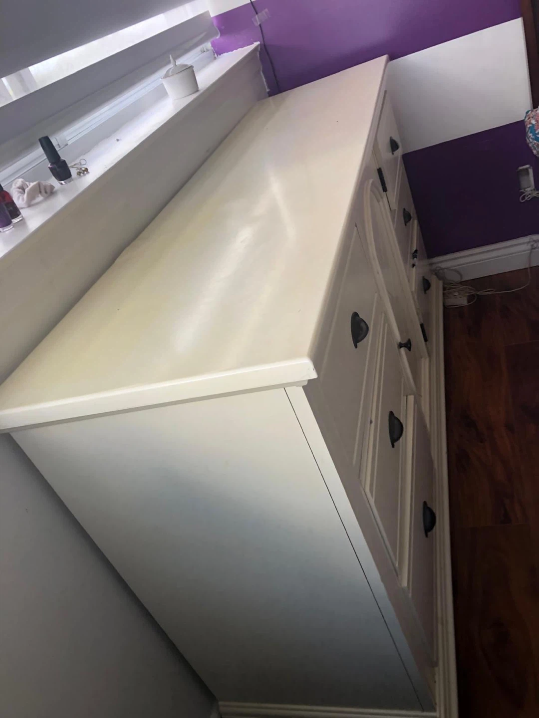 White Dresser and Two Nightstands - photo 3