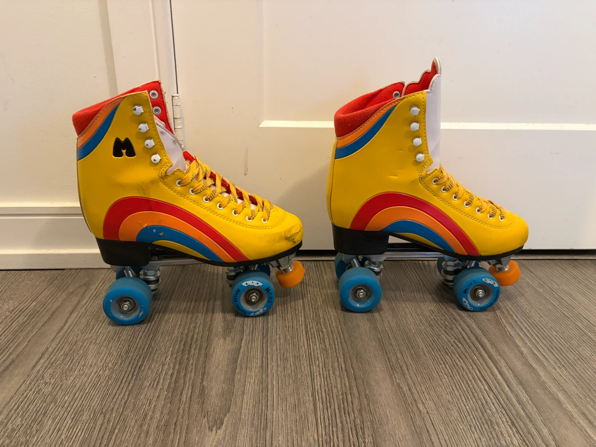 Moxi Rainbow Roller Skates men’s size 10 US