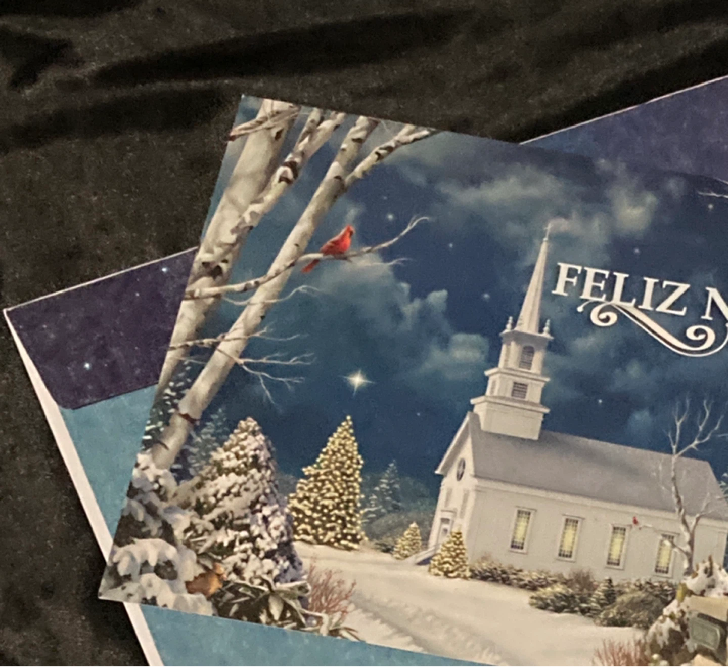 Feliz Navidad Church Holiday Greeting Card - photo 2
