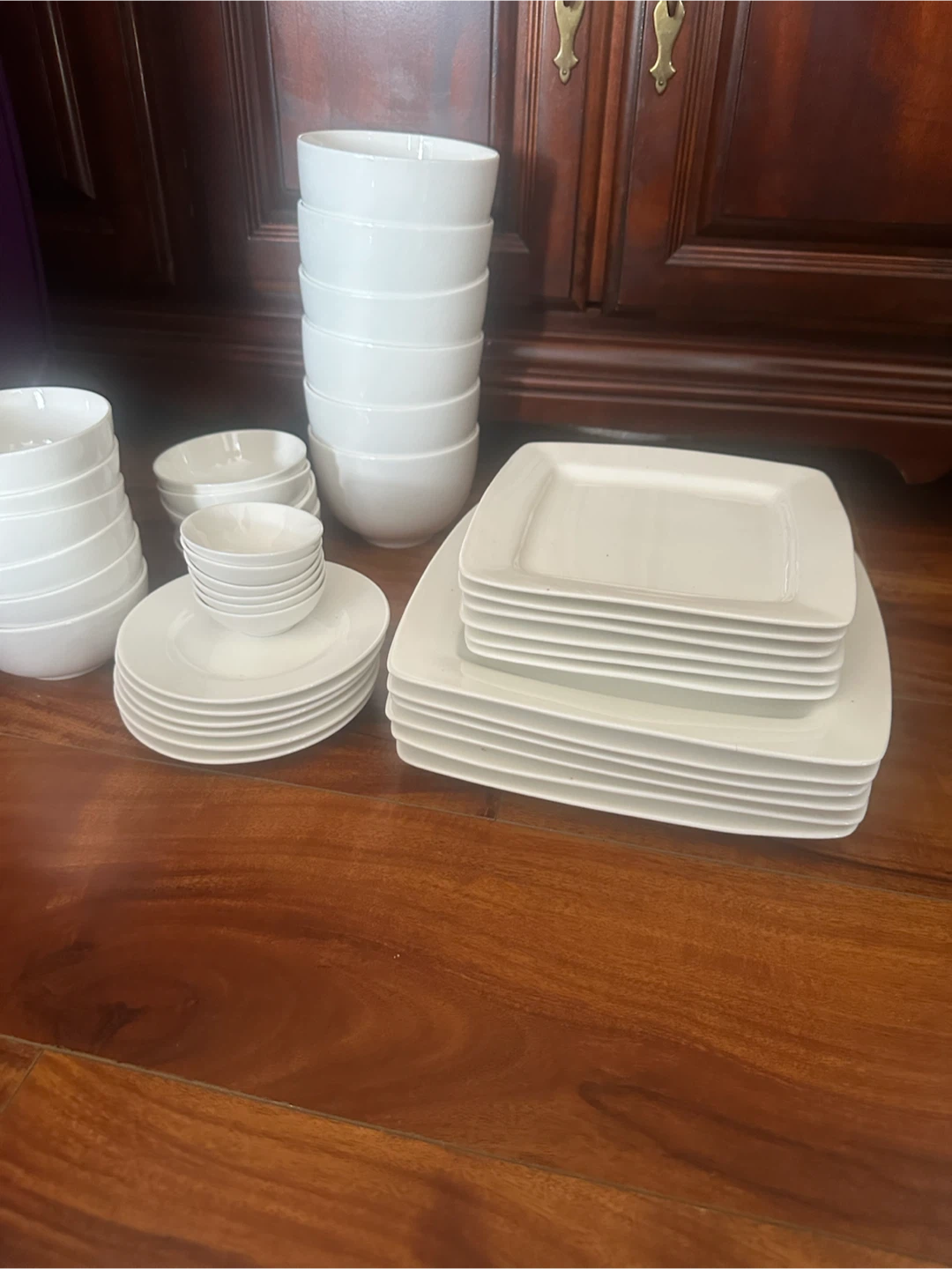 Gibson White Elements 42-Piece Dinnerware Set - photo 3