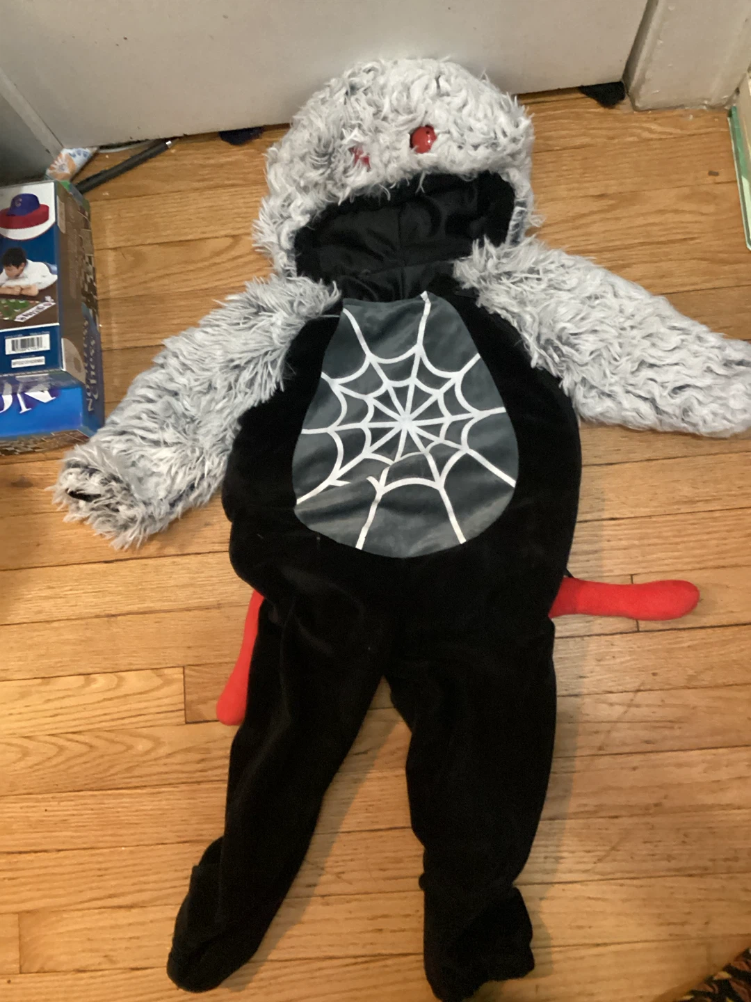 3-5T Kids Fuzzy Spider Halloween Costume
