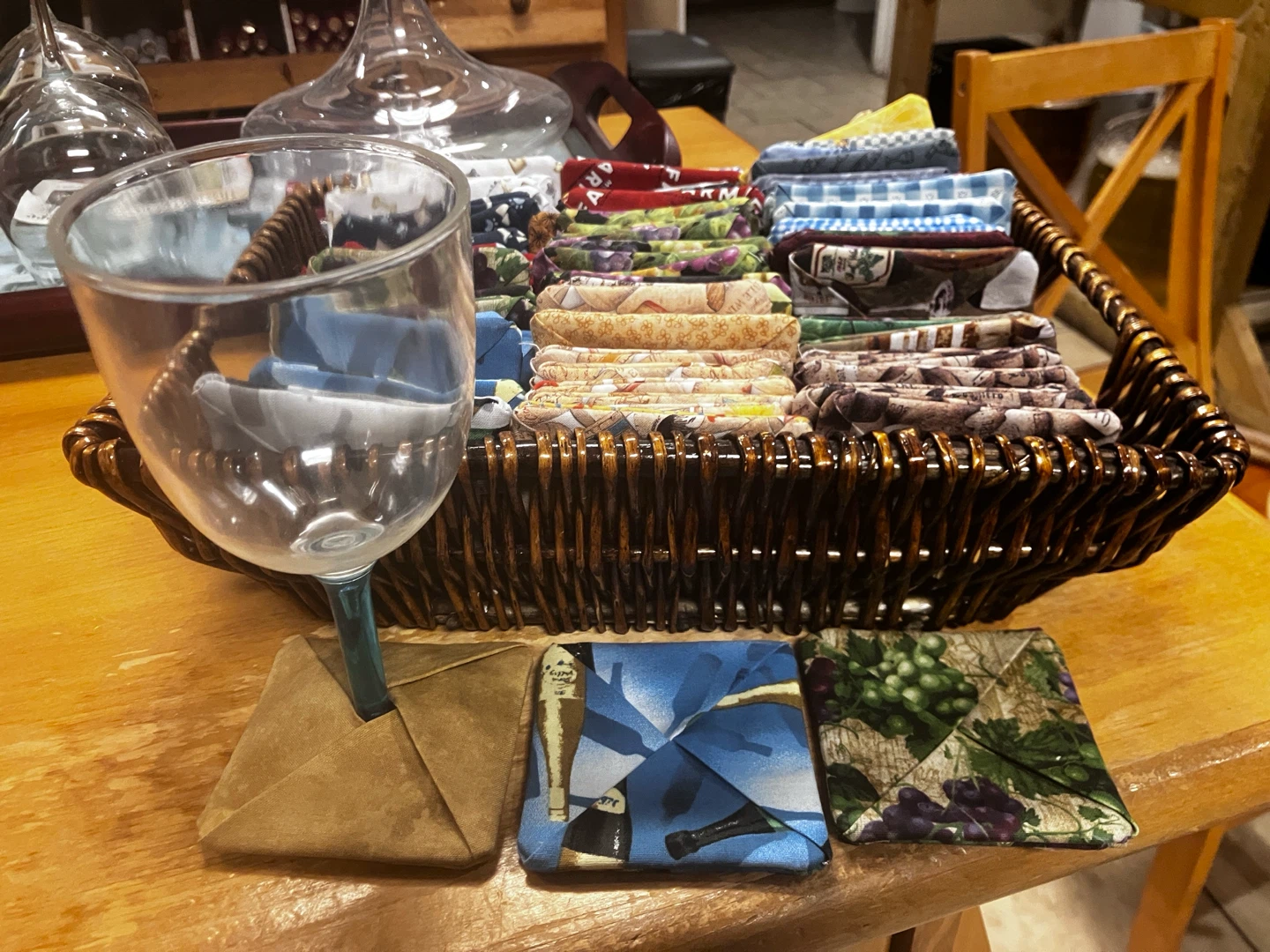 New fabric wine coaster 4 for $5