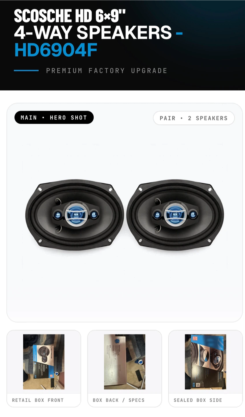 Scosche HD 6x9 4-Way Speakers HD6904F - photo 2
