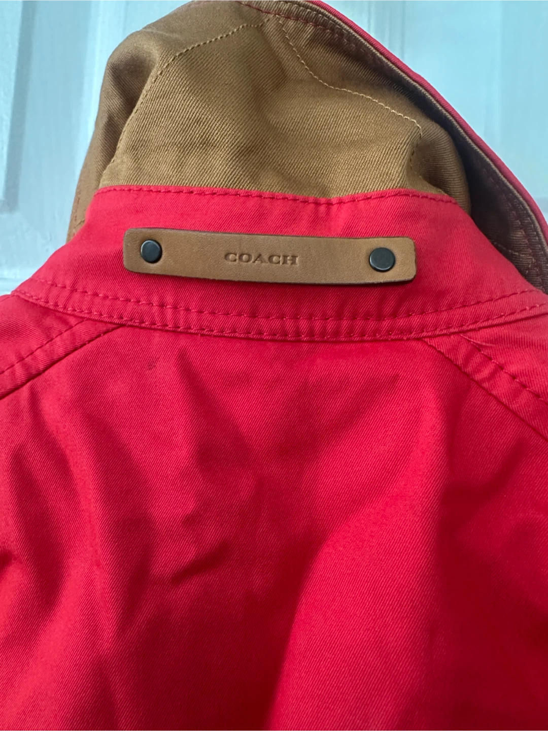 Coach Red Trench Coat - photo 5