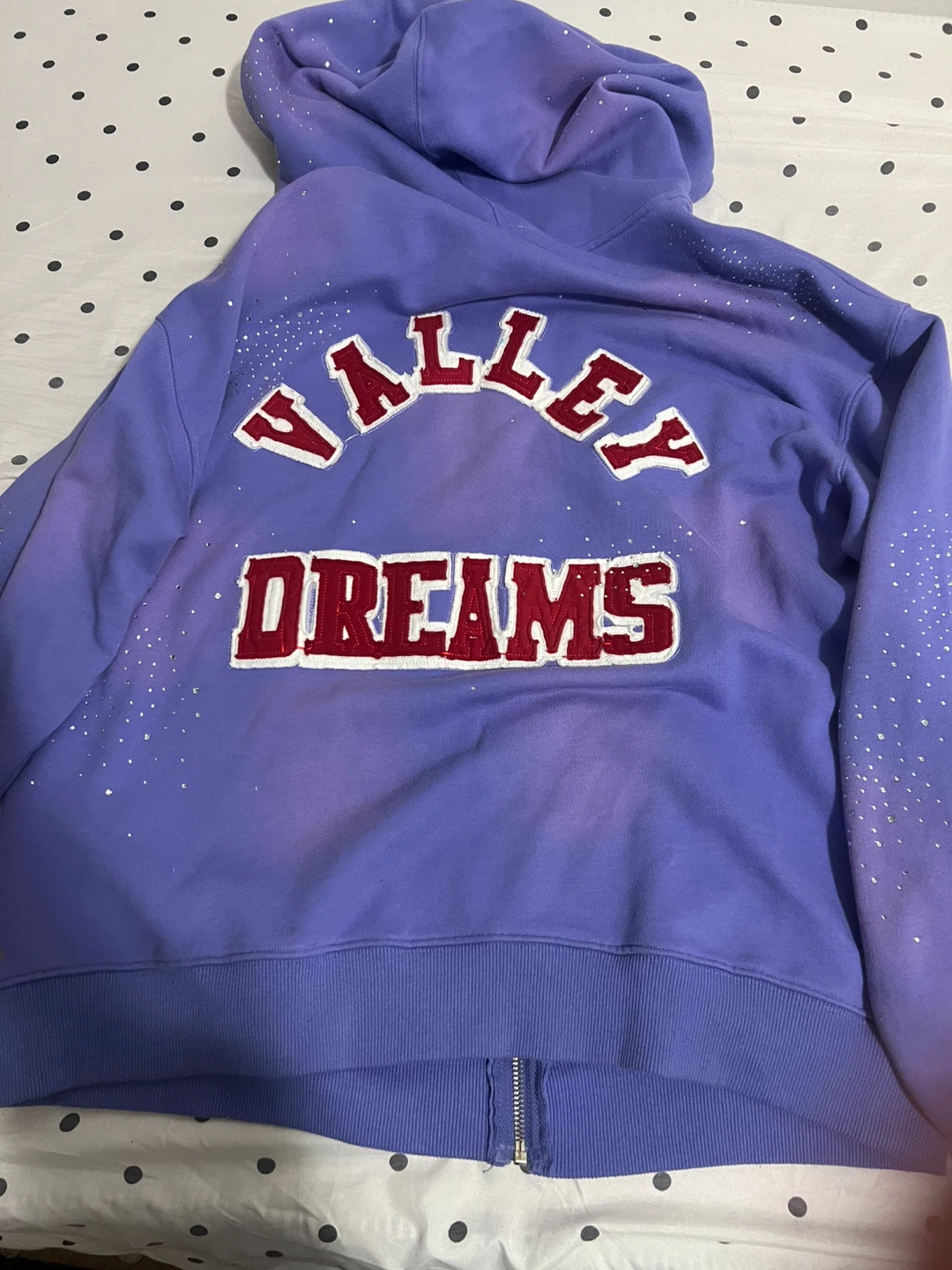 Valley Dreams Purple Rhinestone Zip-Up Hoodie - photo 2