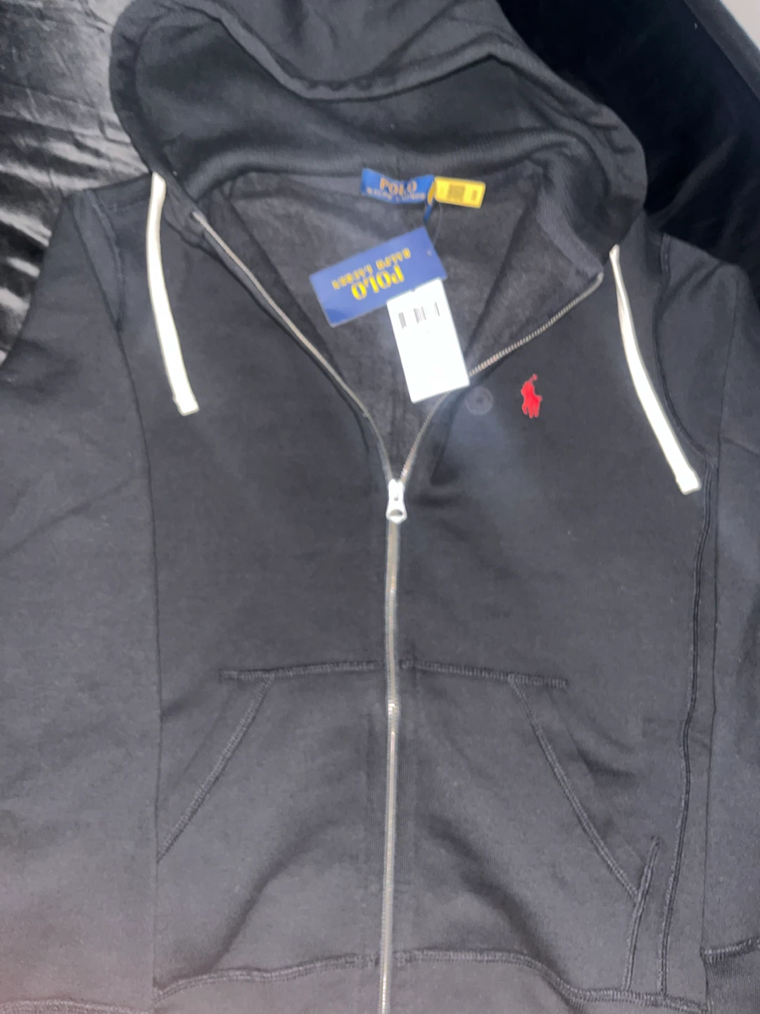 Polo Ralph Lauren Black Zip-Up Hoodie and Sweatpants Set