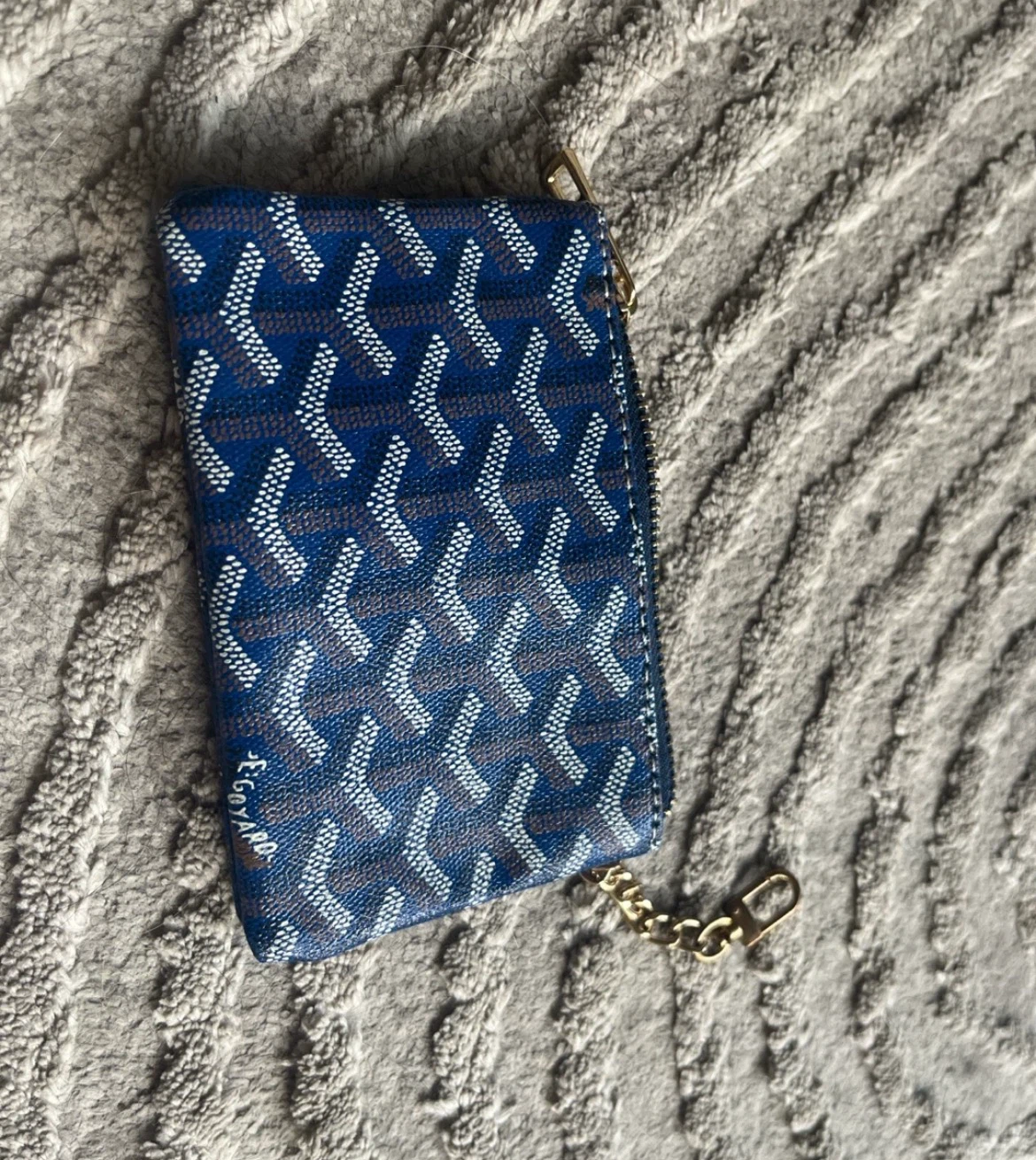Blue Canvas Coin Purse go inspired