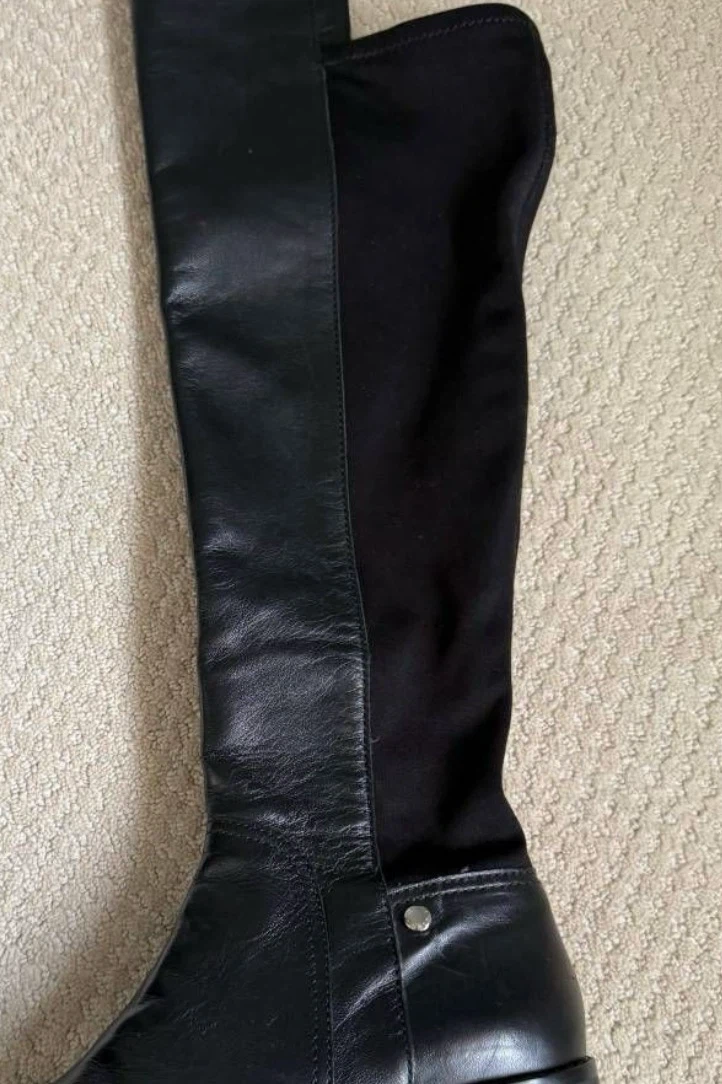 NWOT Michael Kors Black Leather Boots - photo 4