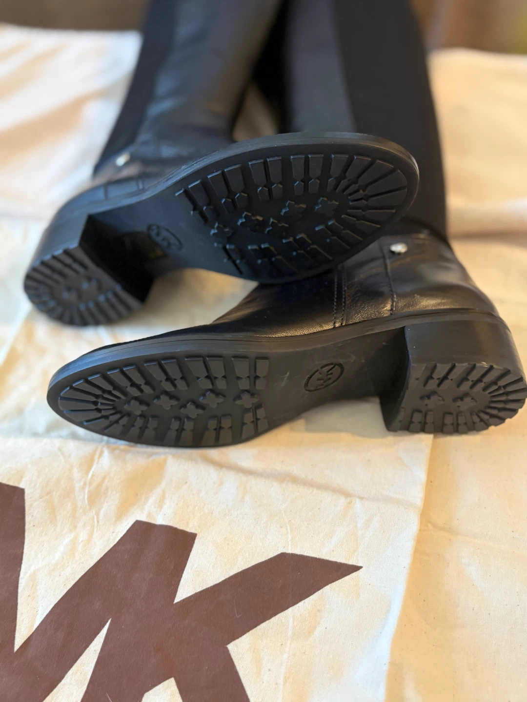 NWOT Michael Kors Black Leather Boots - photo 5