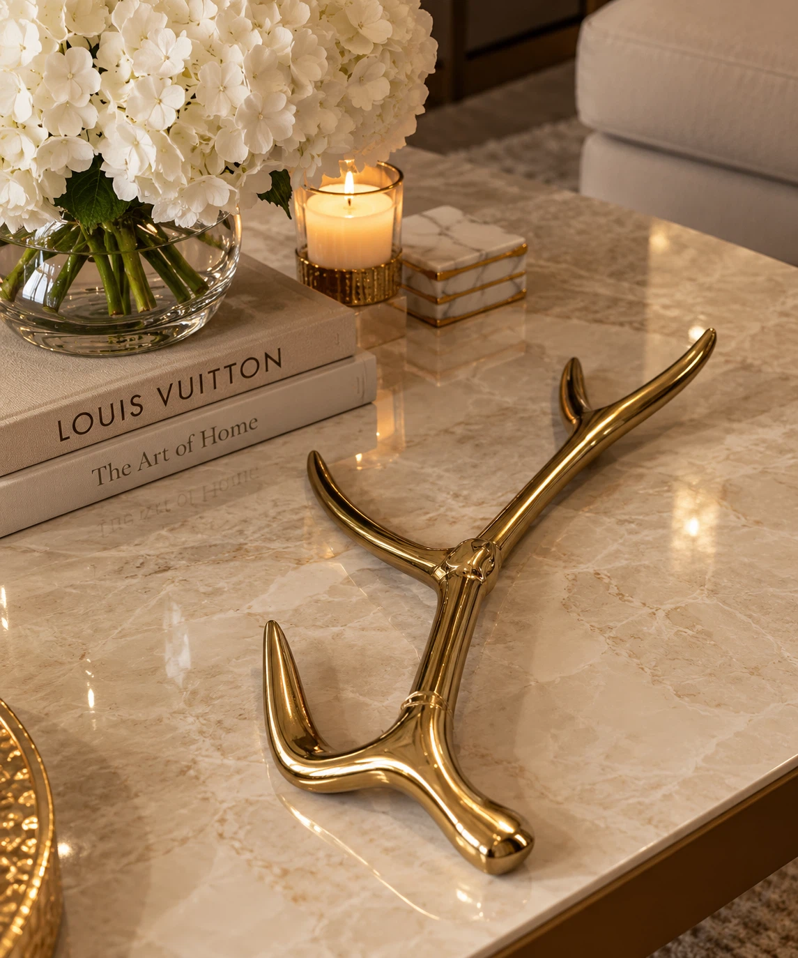 West Elm Brass Antler Wall Hook