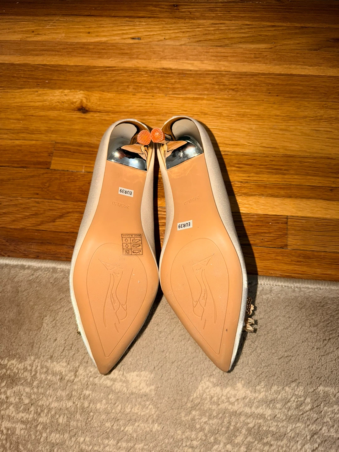 Elegant Satin Embellished Heels - photo 4