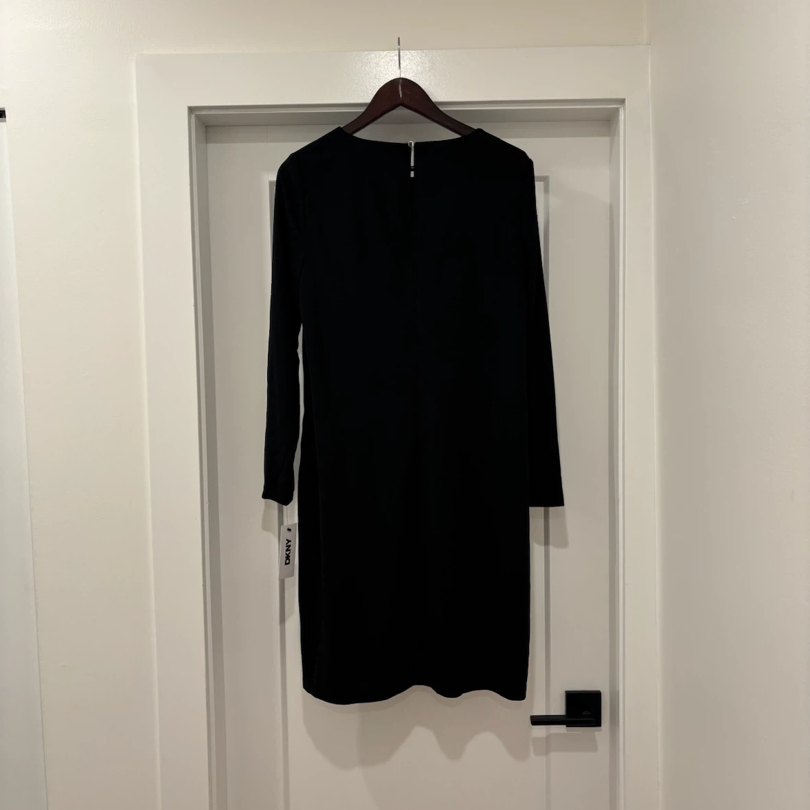 New DKNY Black Long Sleeve Dress Size 12
