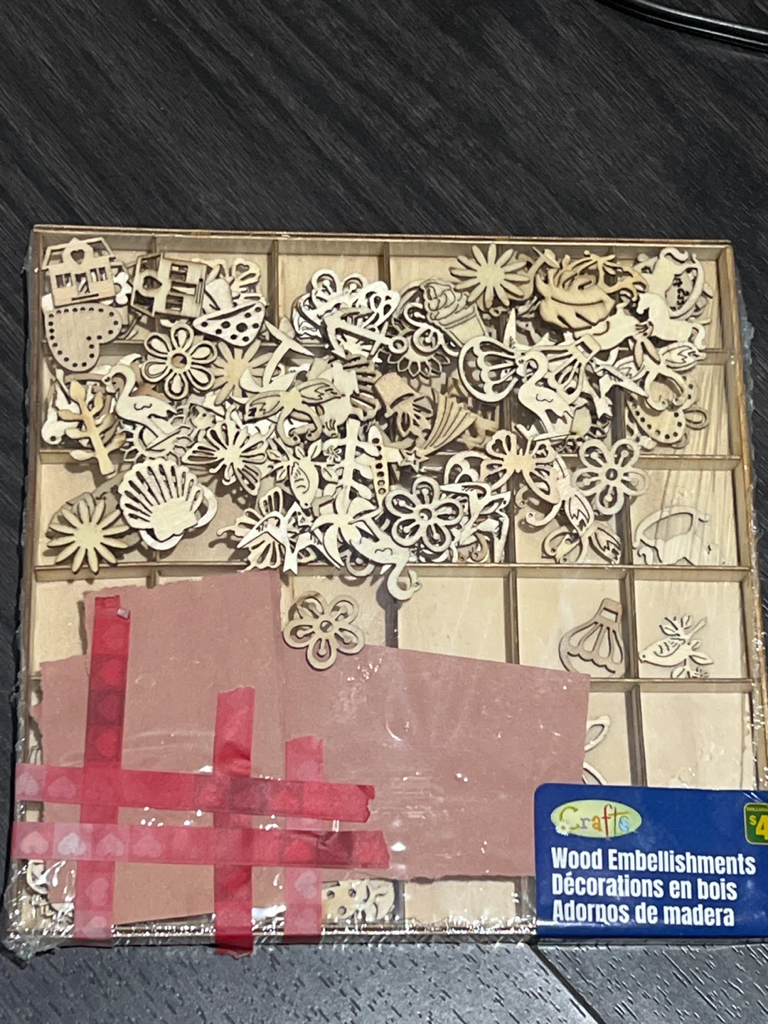 Crafts Wood Embellishments Set
