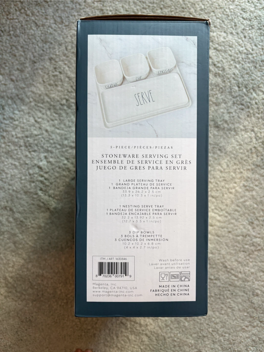 Rae Dunn 5-Piece Stoneware Serving Set - photo 4