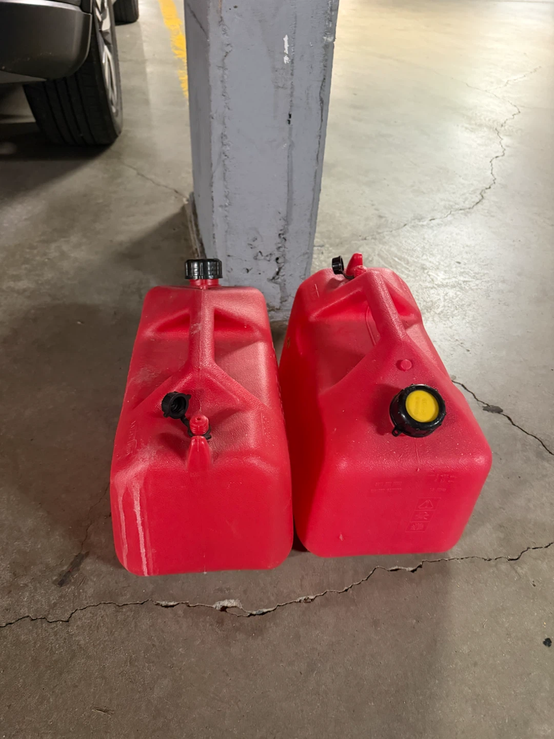 Two Wedco red gasoline cans - photo 2