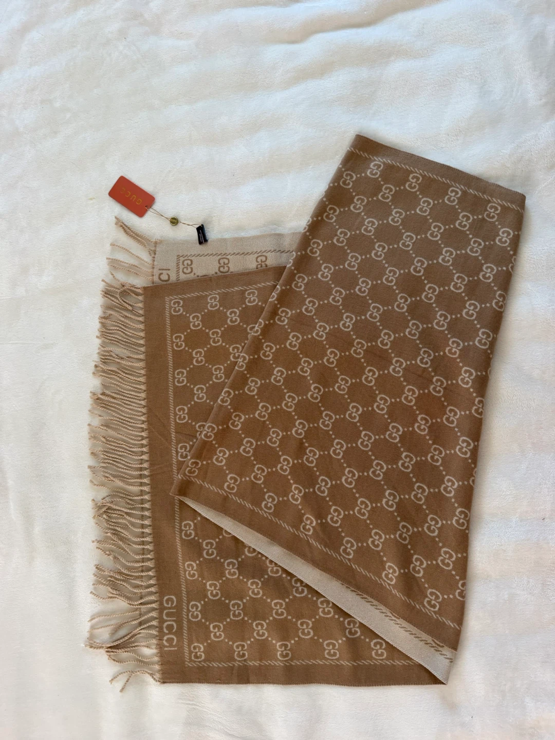 Gucci GG Logo Reversible Cashmere Scarf Brand New with tag - photo 4