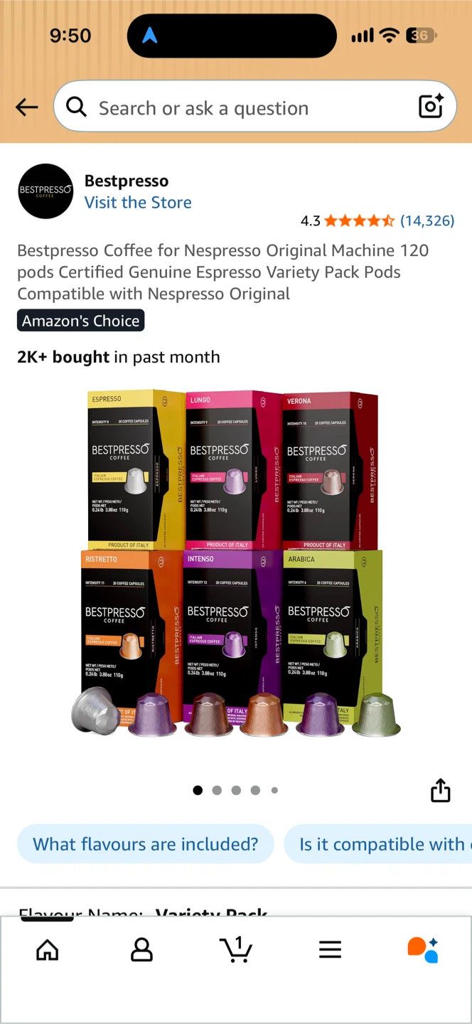 Bestpresso Coffee Capsules 120 Pack