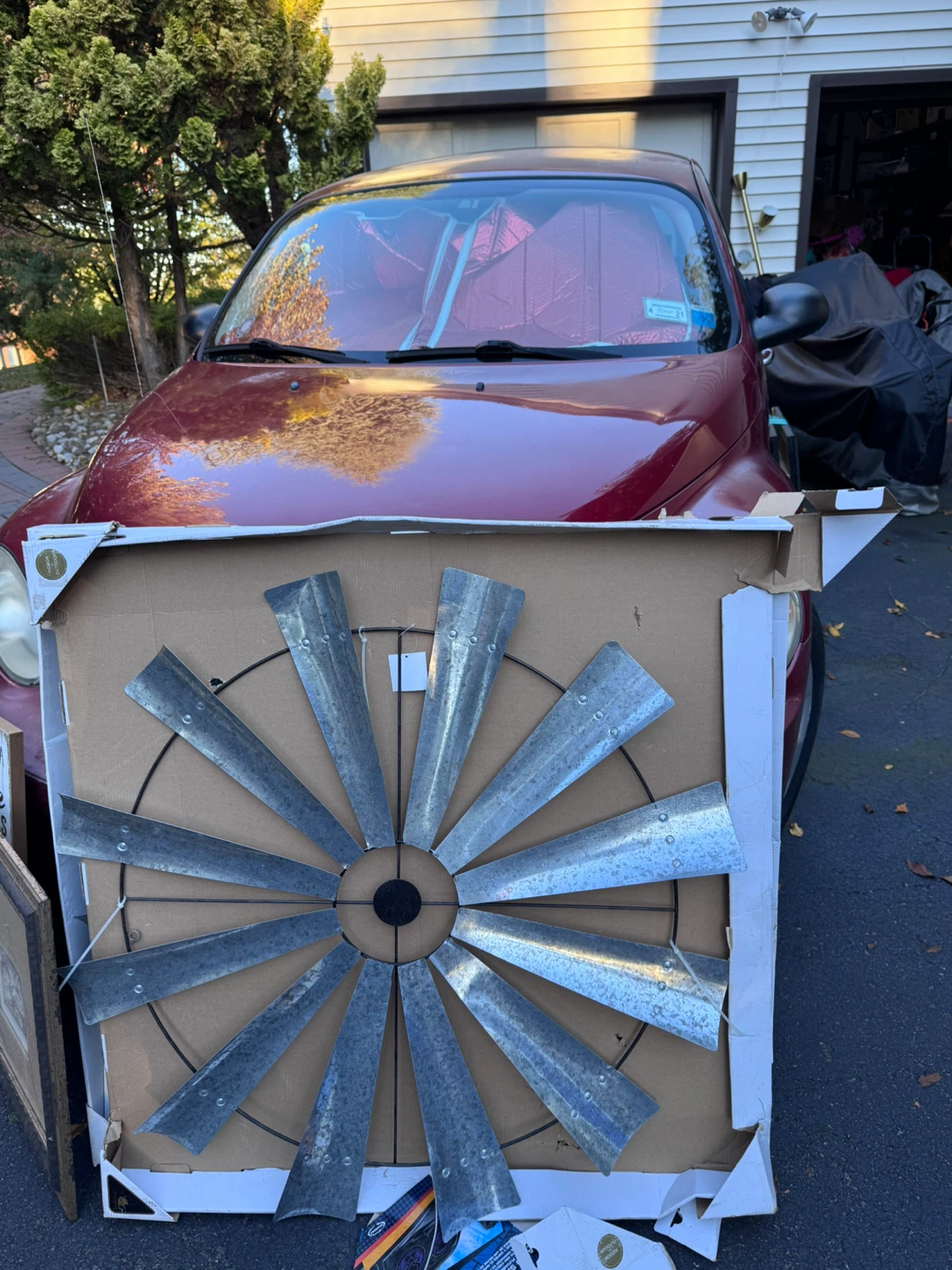 Metal Windmill Wall Decor