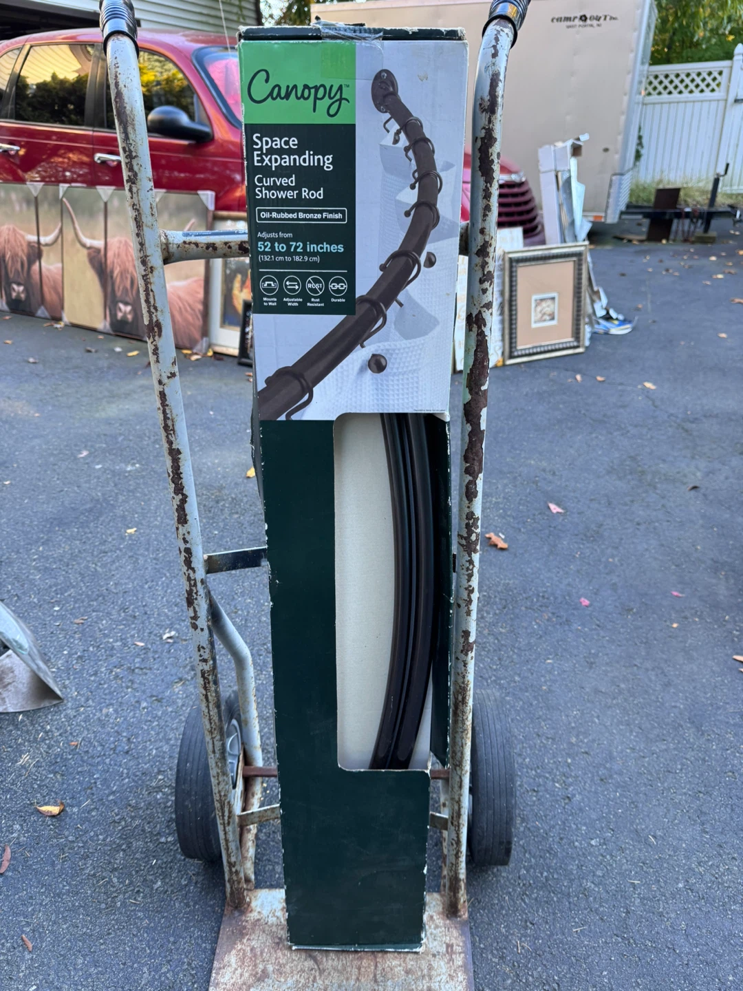 Canopy Space Expanding Curved Shower Rod