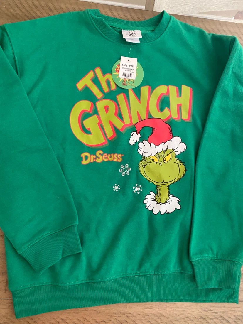 Dr. Seuss The Grinch Sweatshirt - Size L (14/16) - photo 2