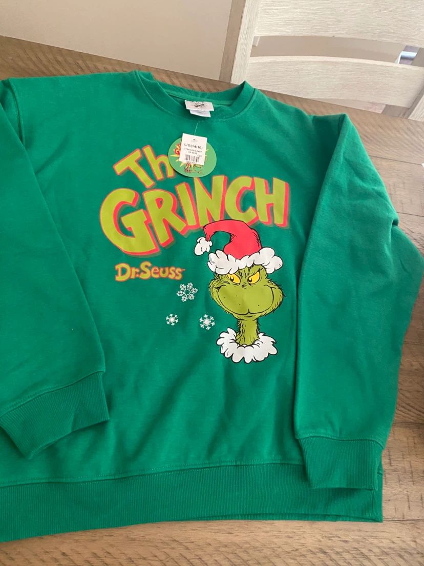 Dr. Seuss The Grinch Sweatshirt - Size L (14/16) - photo 3
