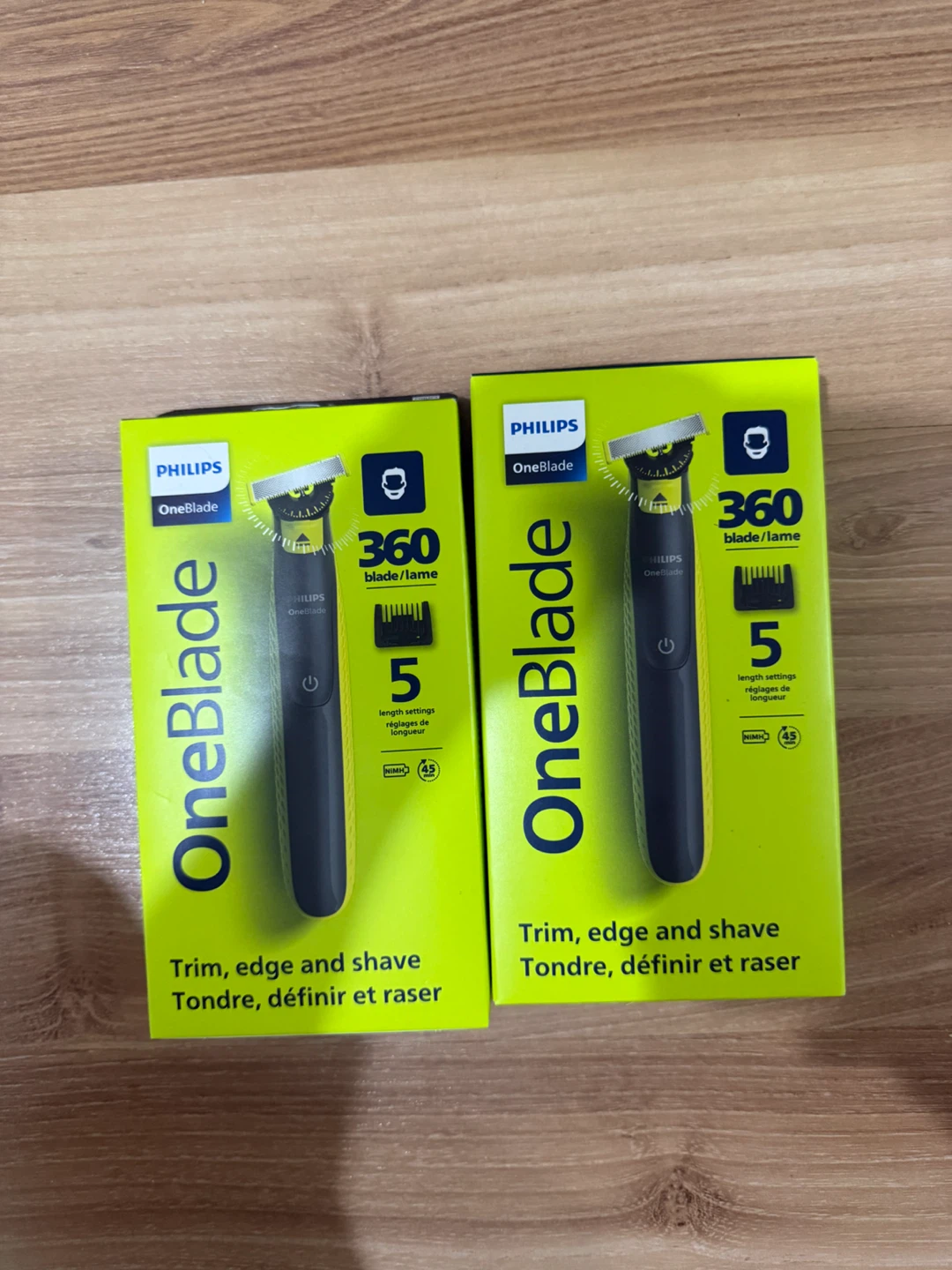 Two Philips OneBlade 360 Electric Trimmers 30$ each