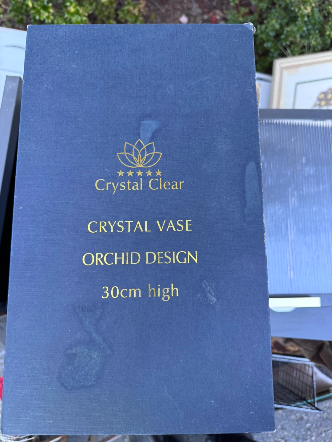 Crystal Clear Orchid Design Vase - photo 2