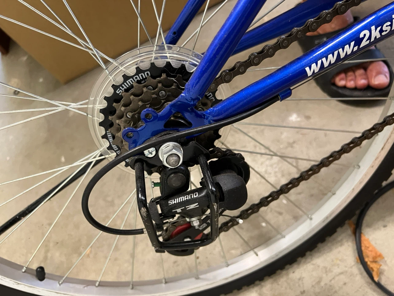Columba Folding Bicycle Blue