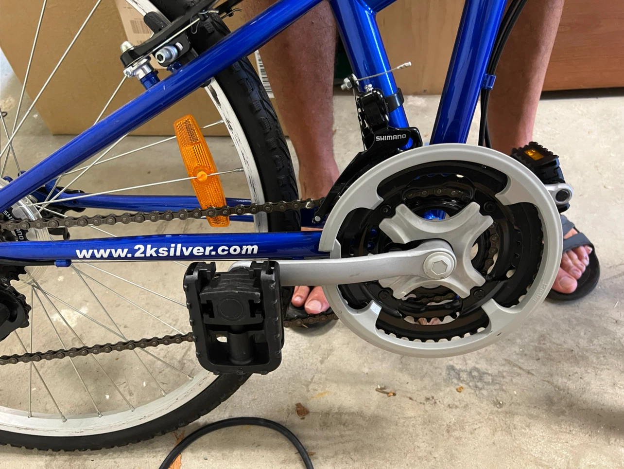 Columba Folding Bicycle Blue - photo 2