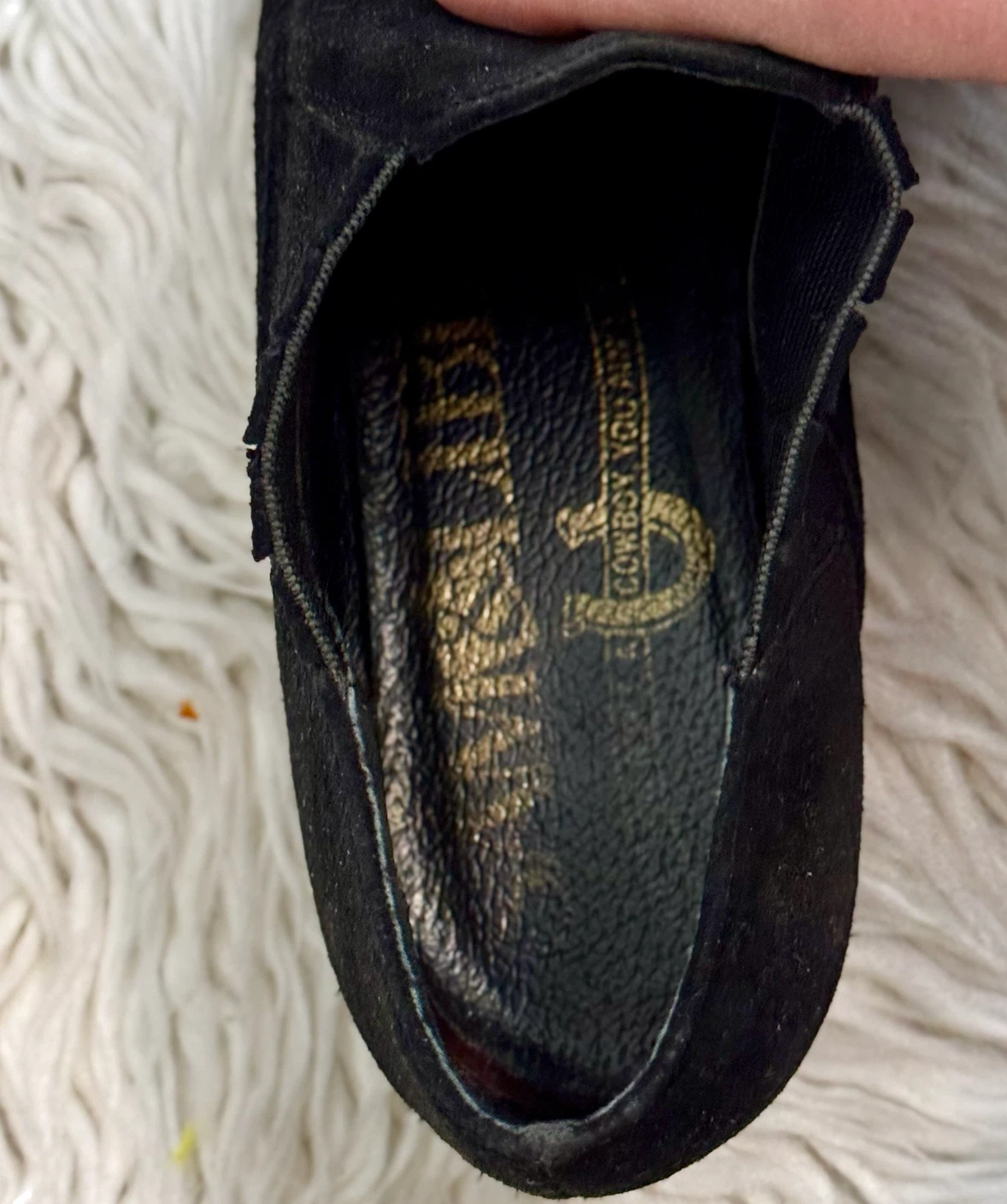 Sam & Libby black suede booties - photo 4