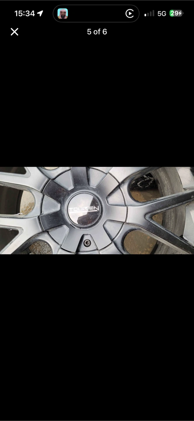 Set of 4 Touren Rims,only Rims,   18” center bore 72mm - photo 4