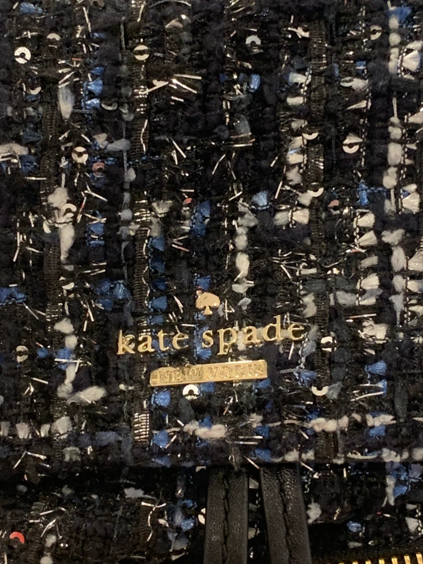 💙 Kate Spade Tweed Small Backpack / Owl Keychain 💙 - photo 3