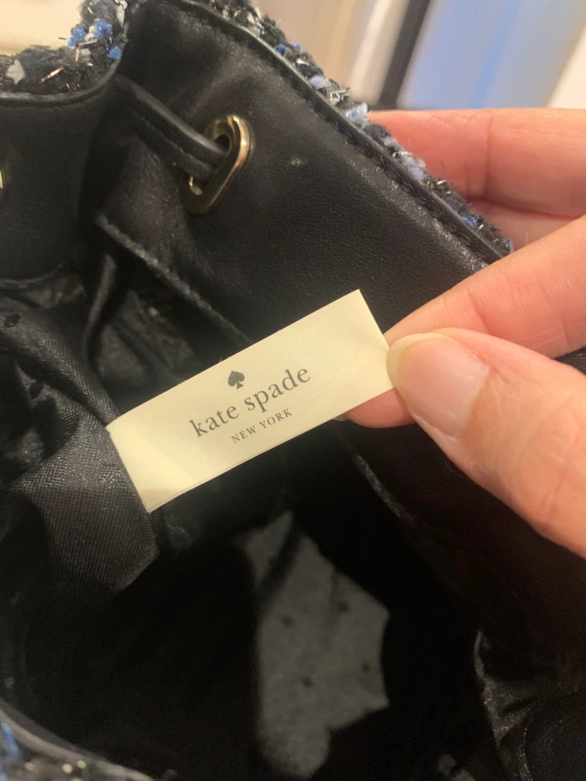 💙 Kate Spade Tweed Small Backpack / Owl Keychain 💙 - photo 5